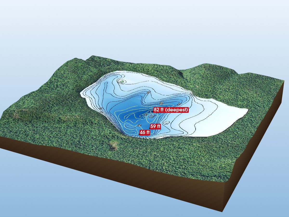 Depth map of Unknown Lake
