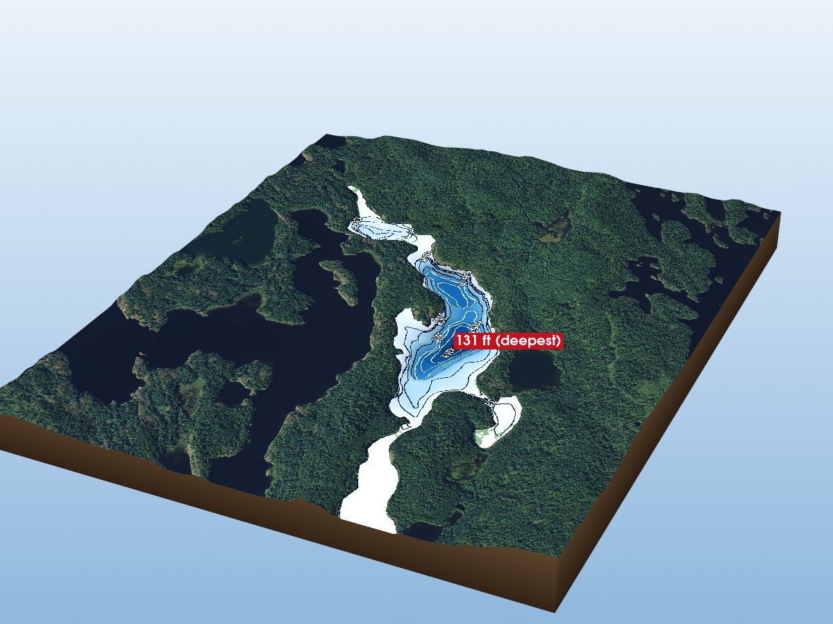 Depth map of Unnamed lake 15-6059-54221