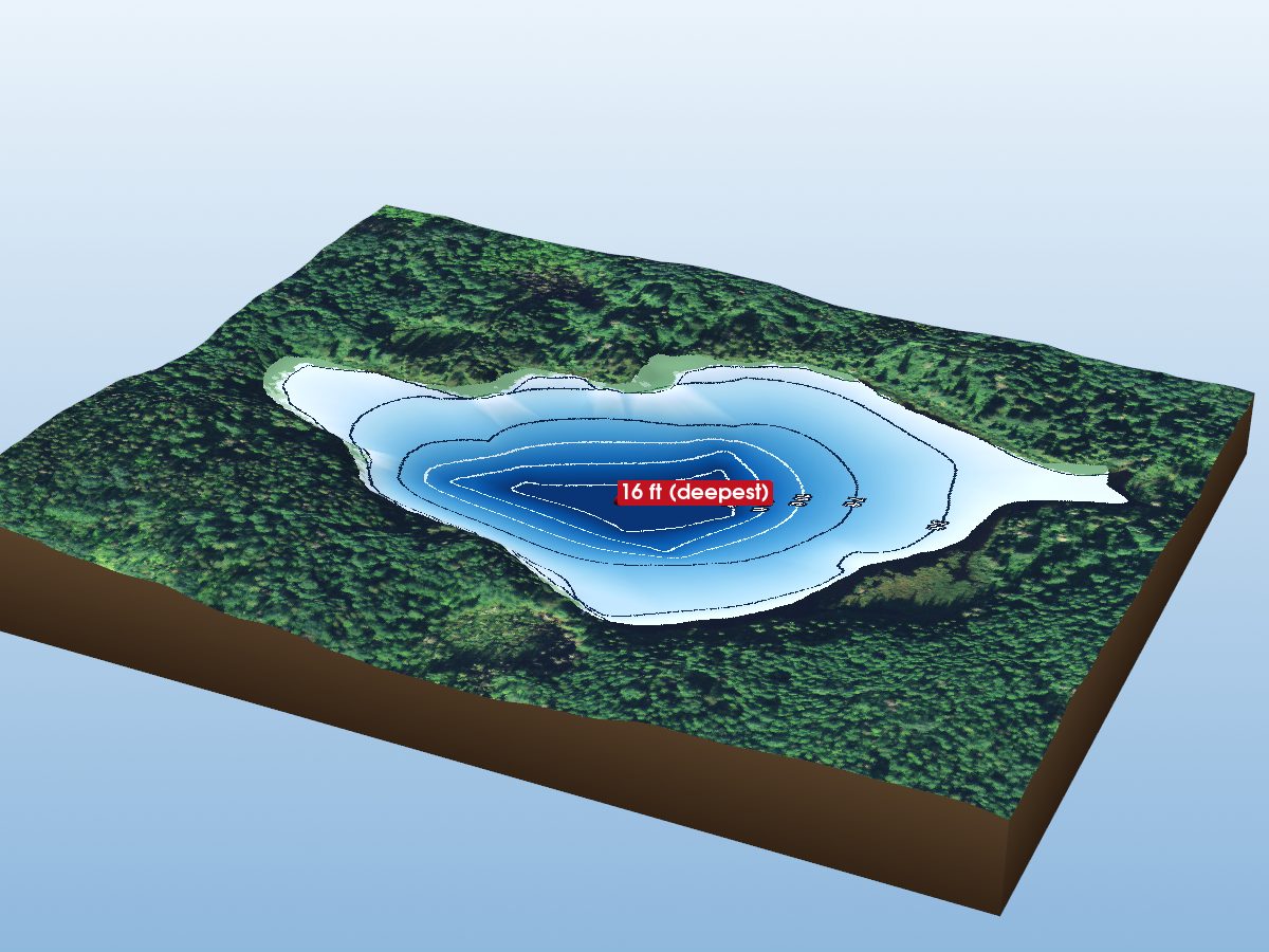 Depth map of Unnamed lake 16-3197-53968