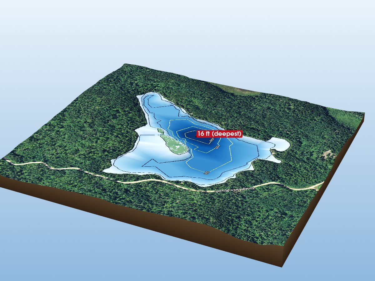 Depth map of Unnamed lake 16-3248-54020