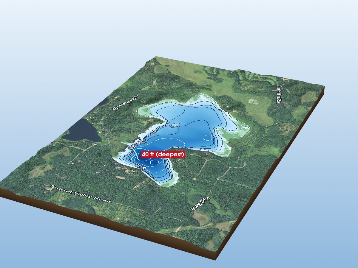 Depth map of Upper Cullen Lake
