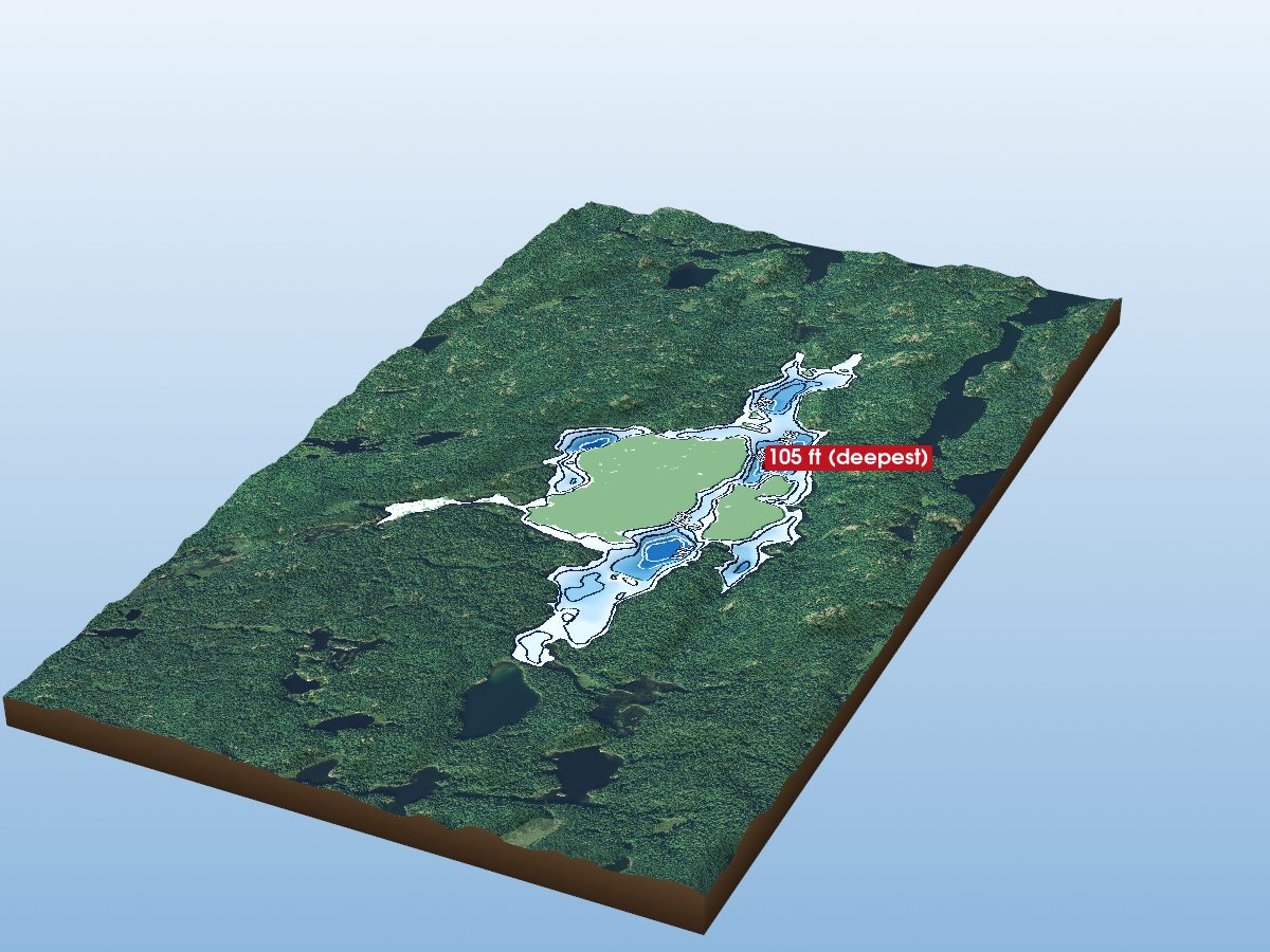 Depth map of Uranium Lake