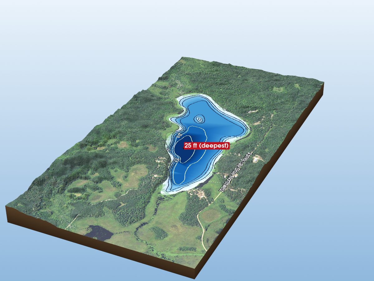 Depth map of Variety Lake