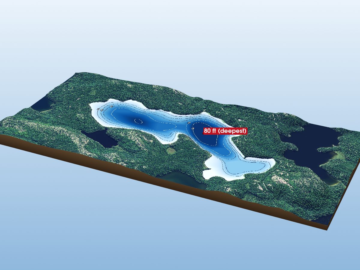 Depth map of Veronica Lake