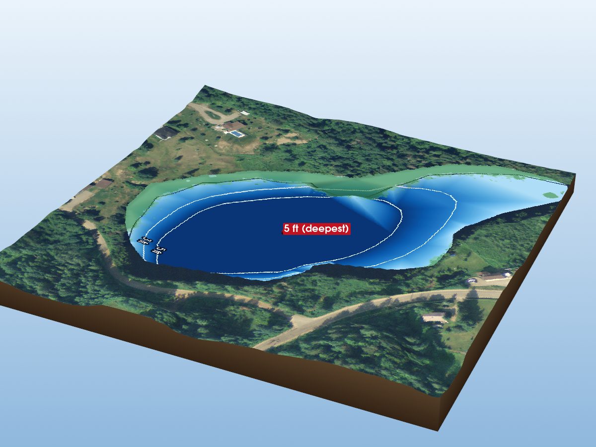 Depth map of Victoria Lakes 3