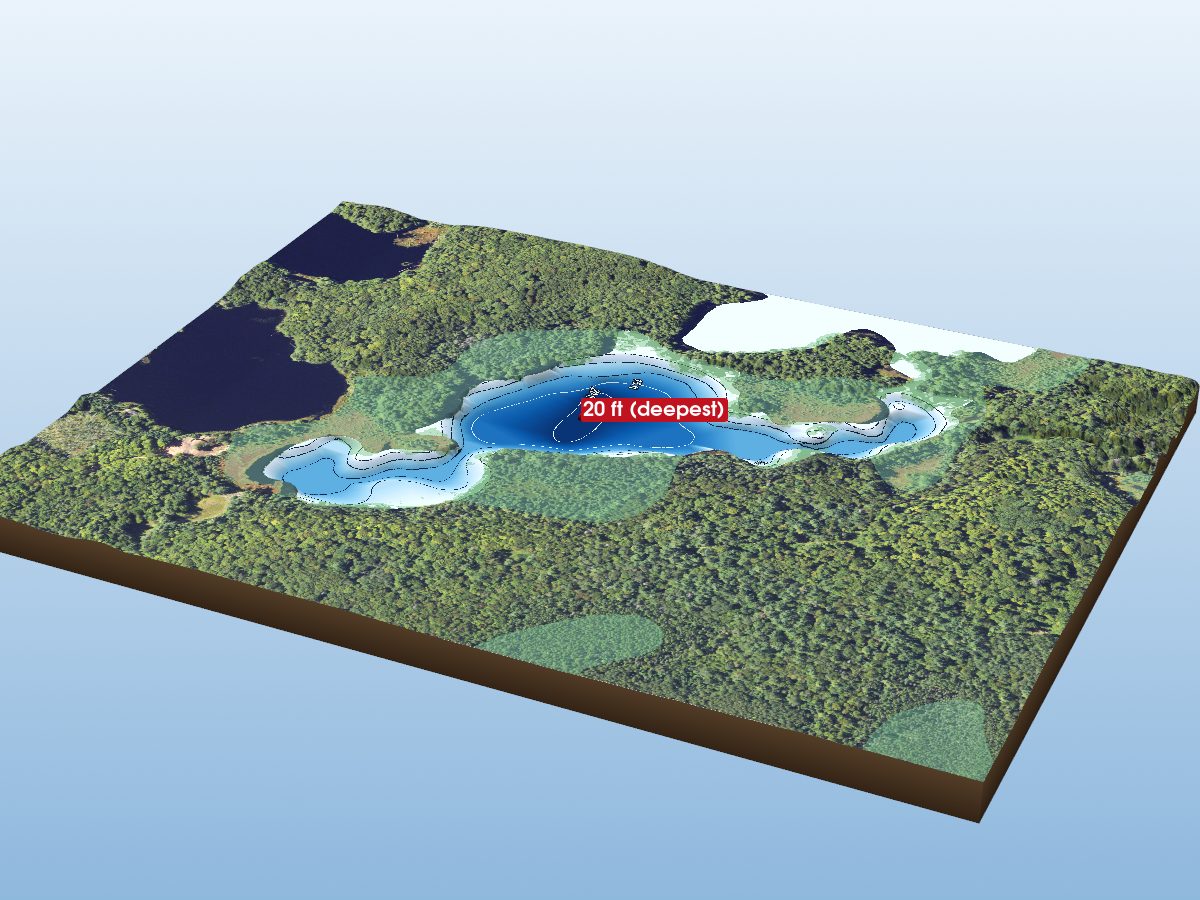Depth map of Violet Lake