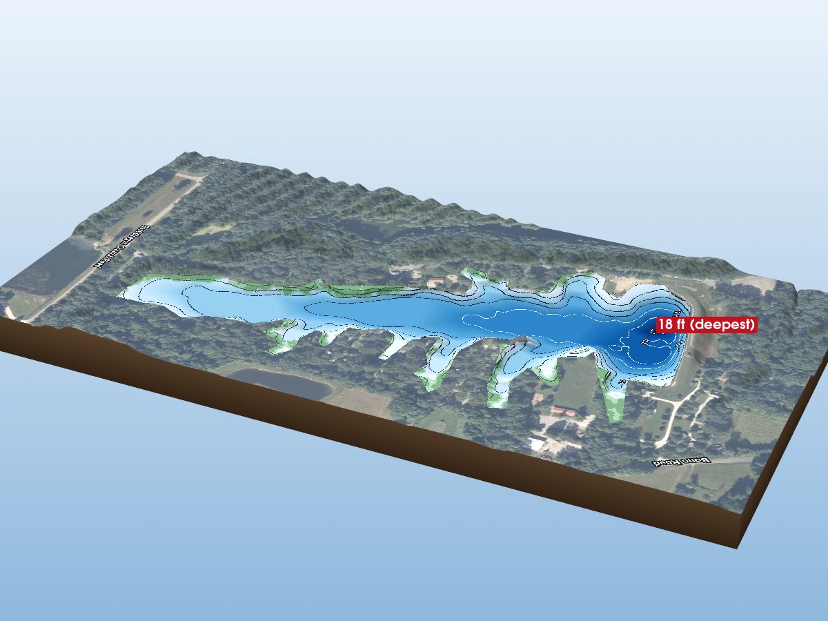 Depth map of W Keith Ruble Lake