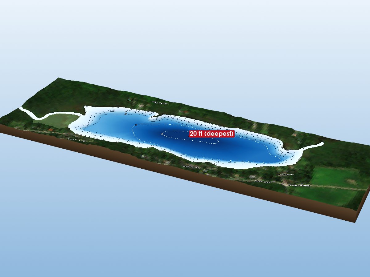 Depth map of Wagner Lake