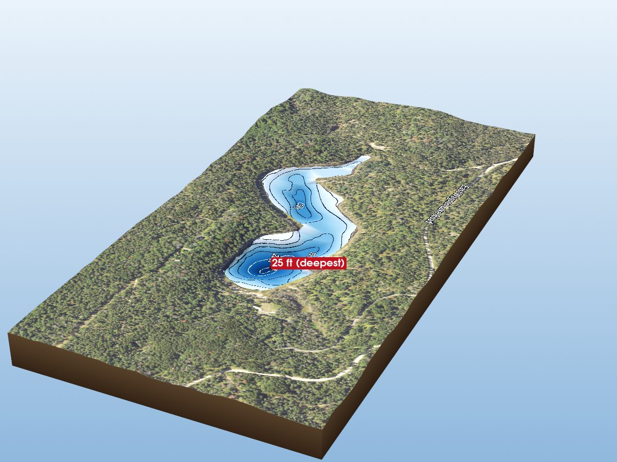Depth map of Wagner Lake