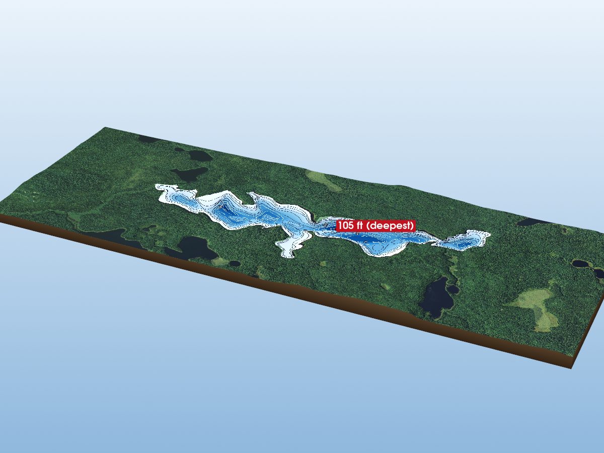 Depth map of Wagong Lake