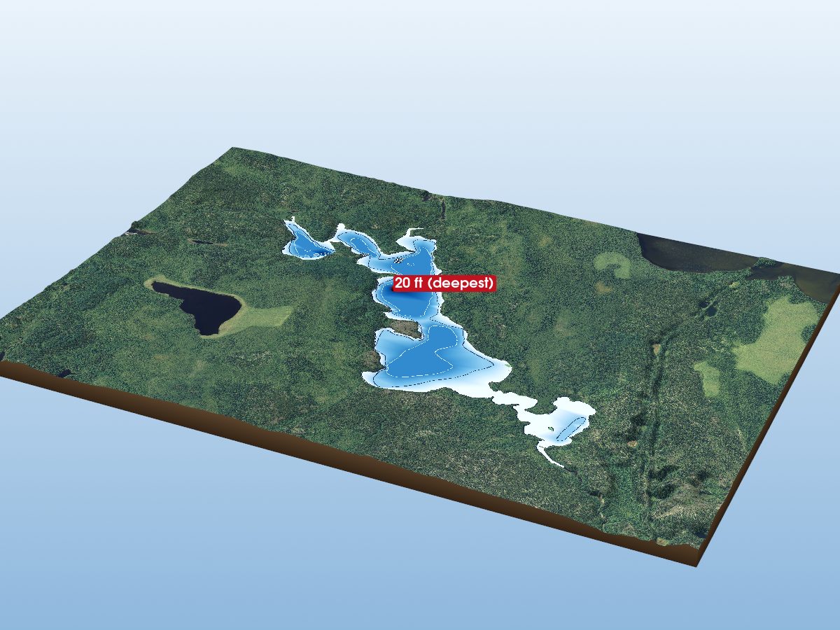 Depth map of Walden Lake