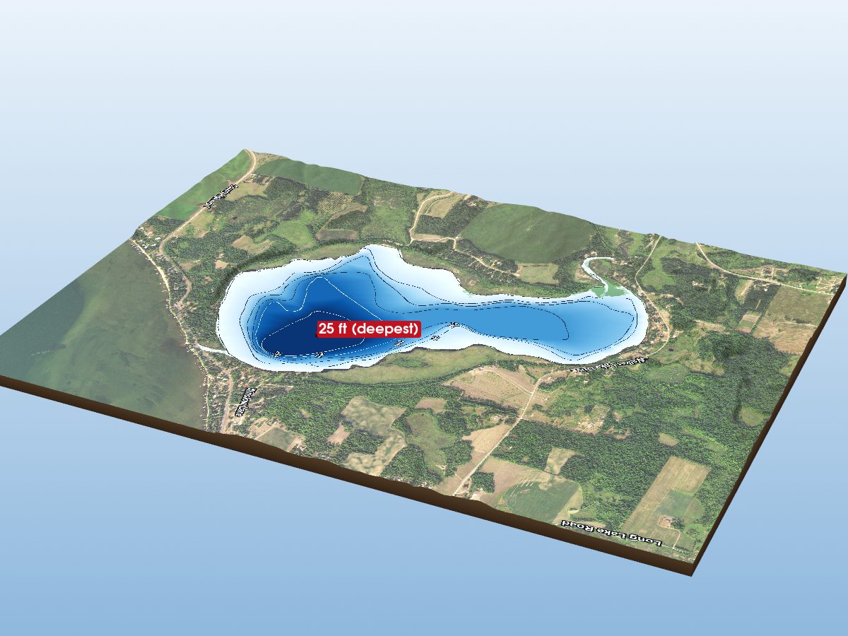 Depth map of Walker Lake