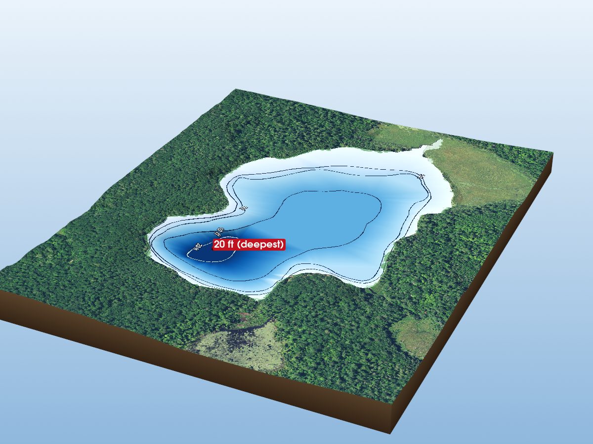 Depth map of Walker Lake