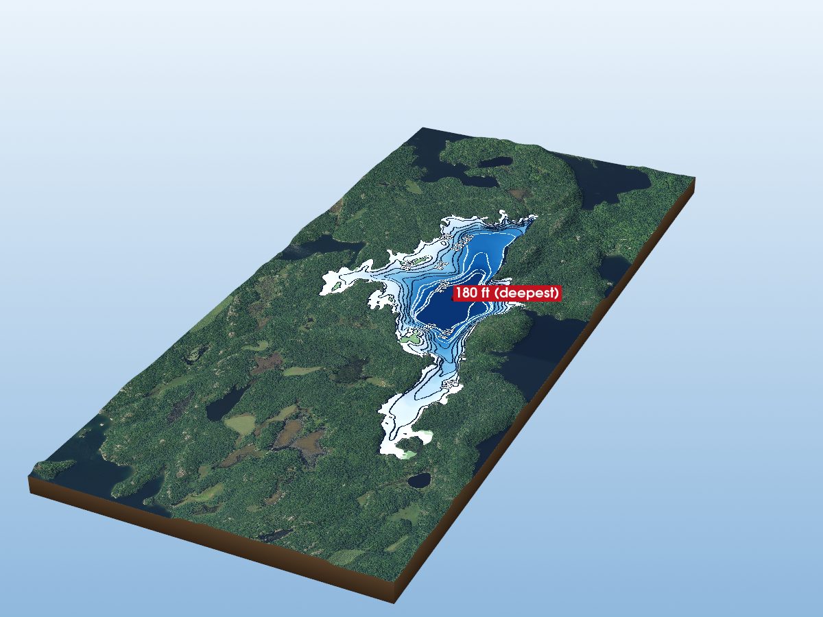 Depth map of Walker Lake