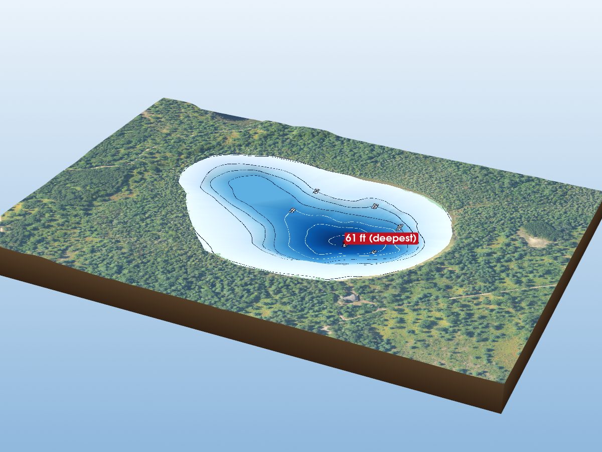 Depth map of Walled Lake
