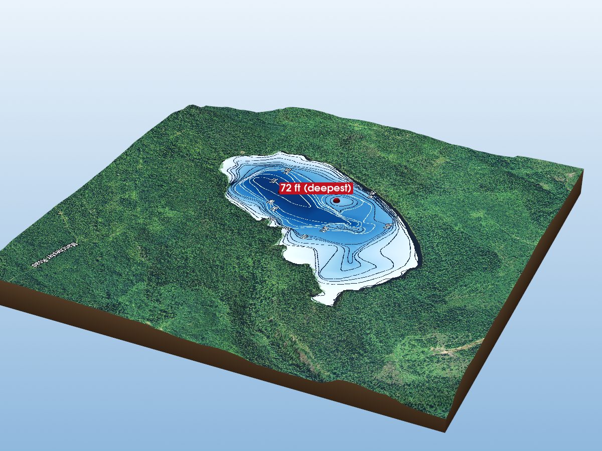 Depth map of Walotka Lake