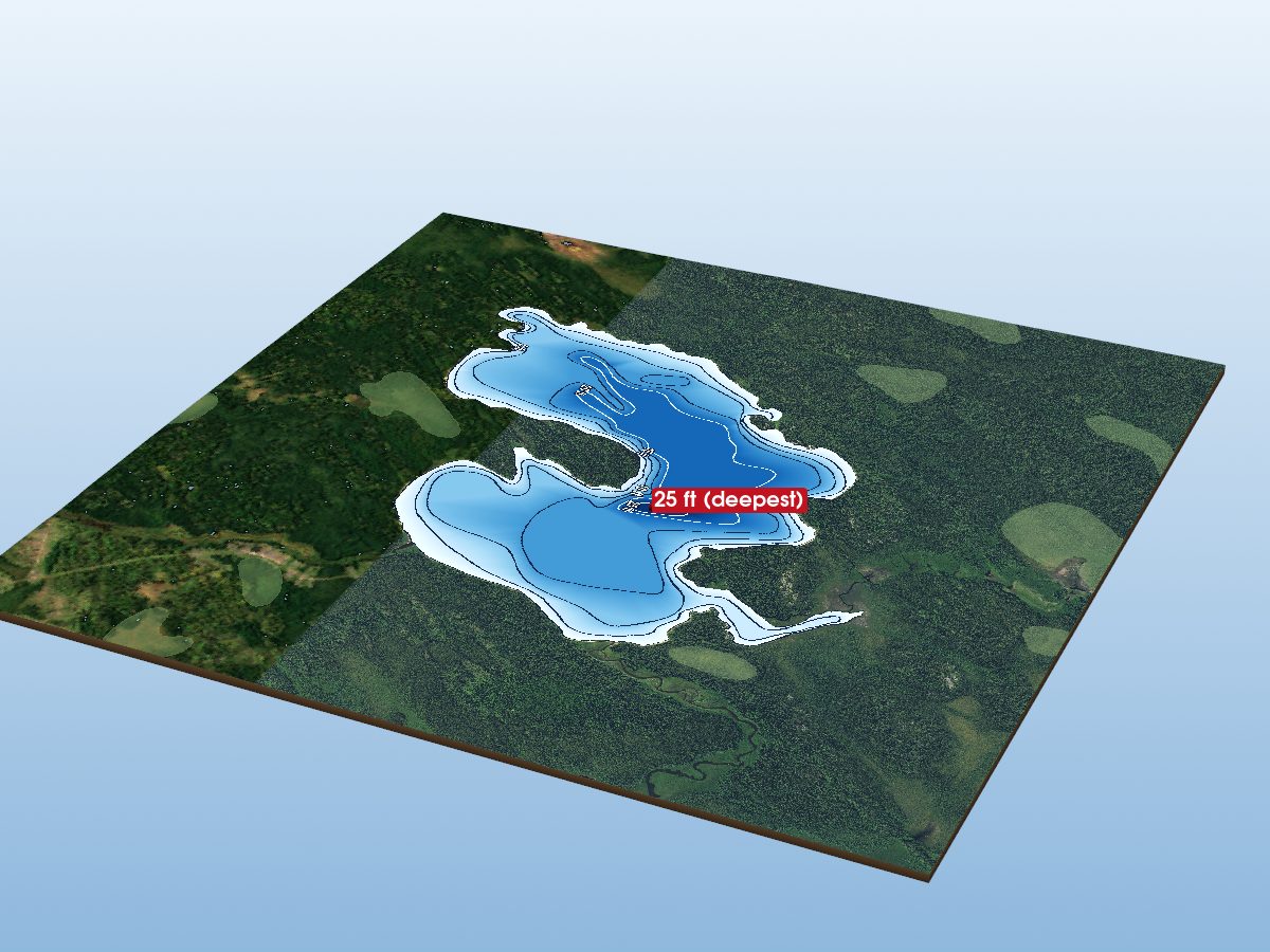 Depth map of Wanzatika Lake