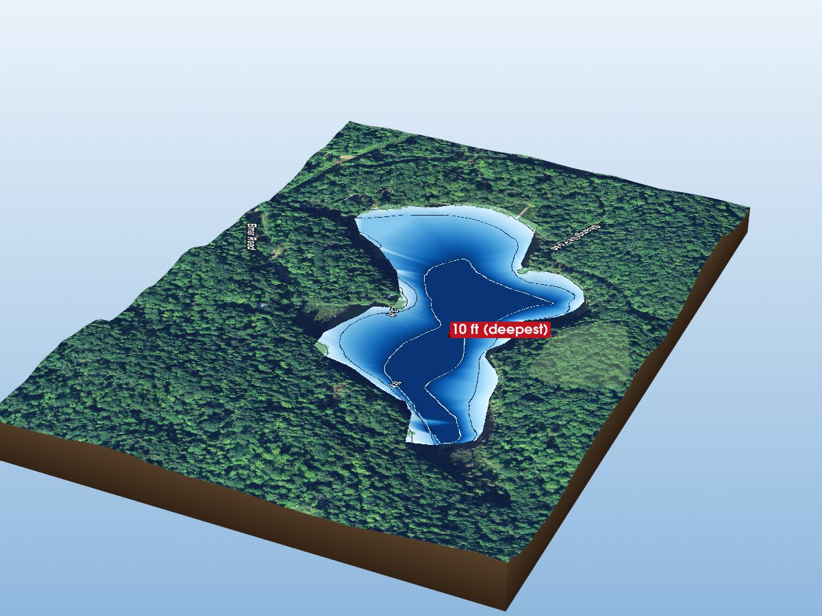 Depth map of Welch Lake