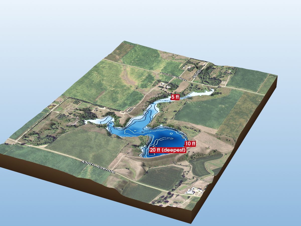 Depth map of Wellner-Hageman Reservoir
