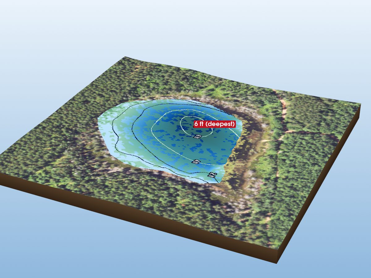 Depth map of West Lake