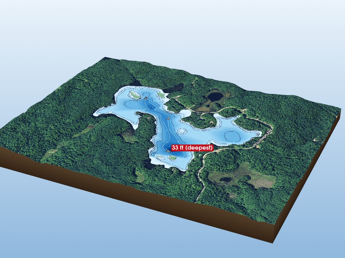 Depth map of West Lake