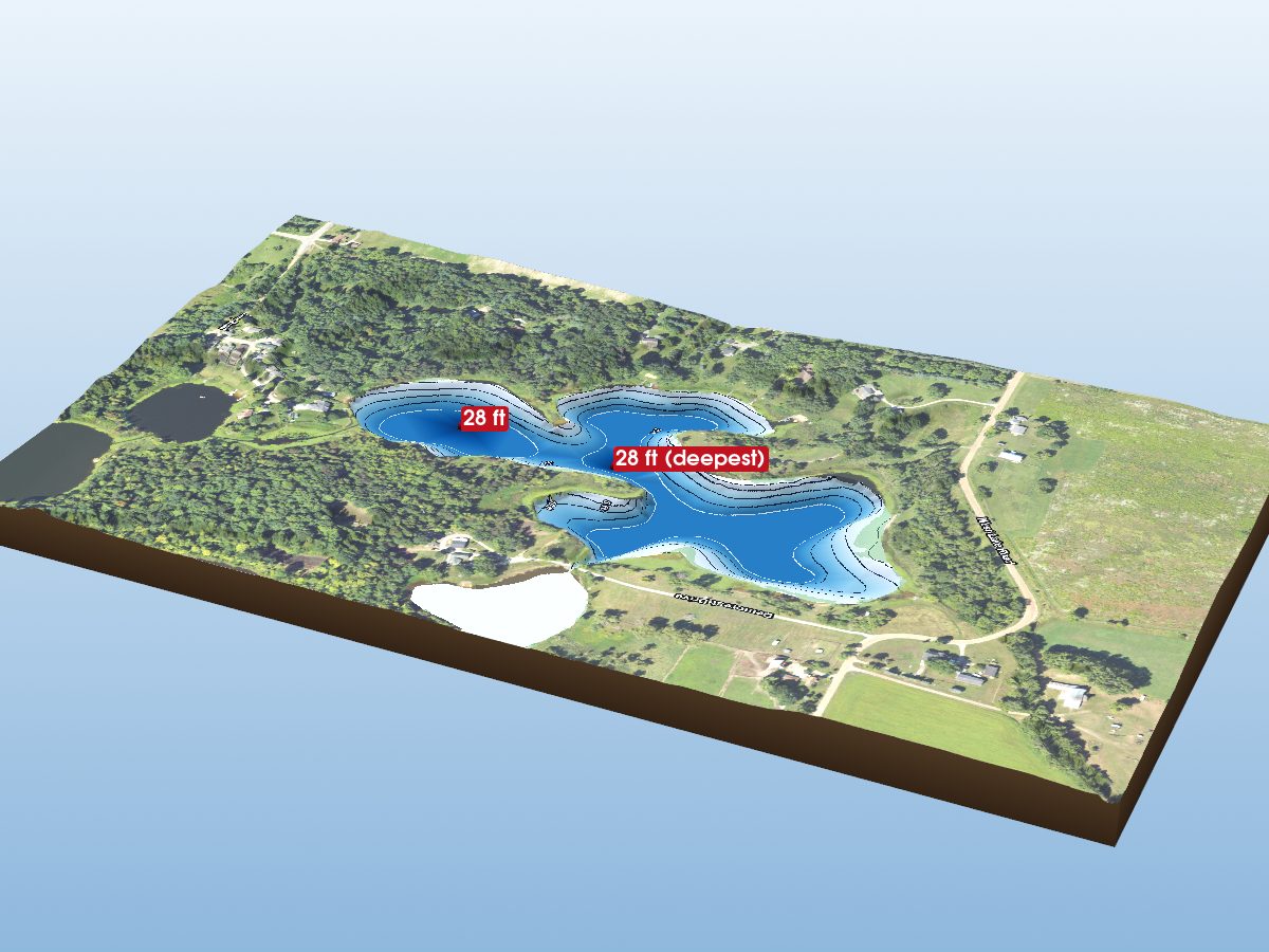 Depth map of West Lake