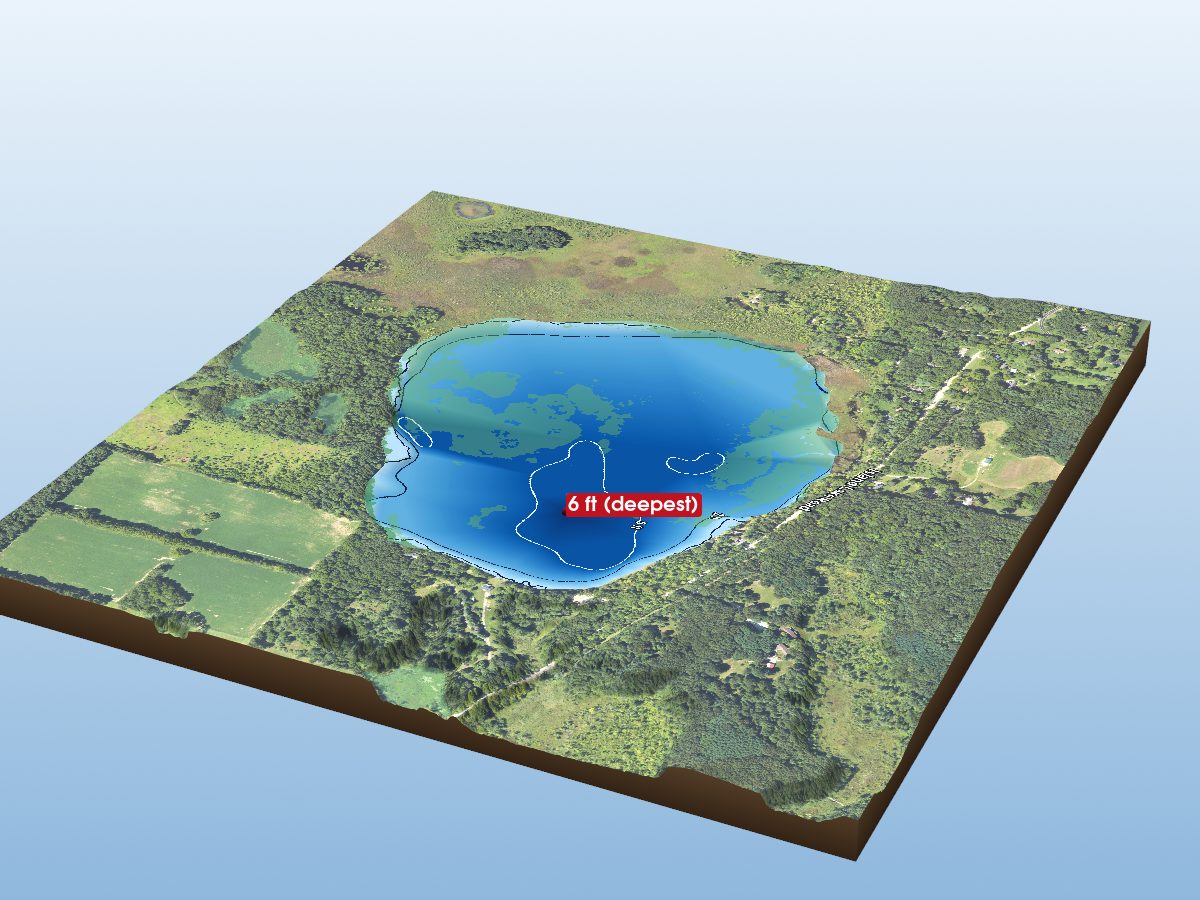 Depth map of West Lake