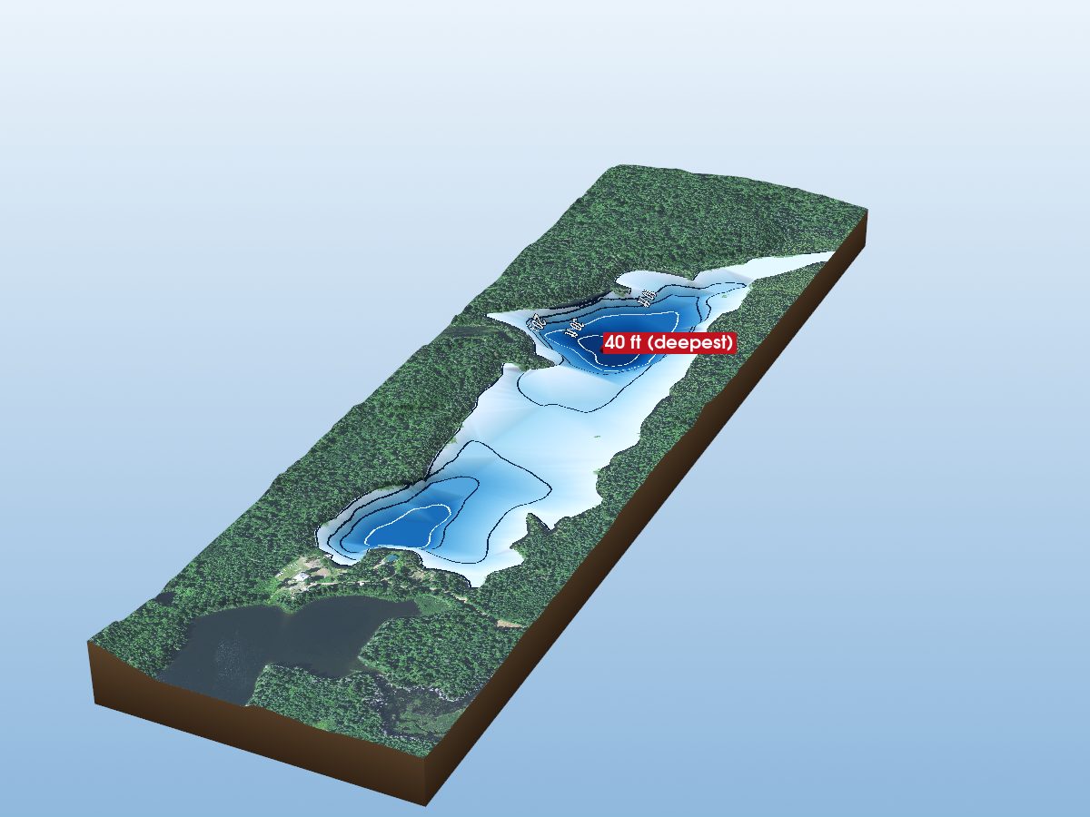 Depth map of West Pennock