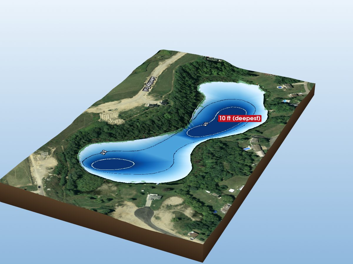 Depth map of Westmeath Lake 1