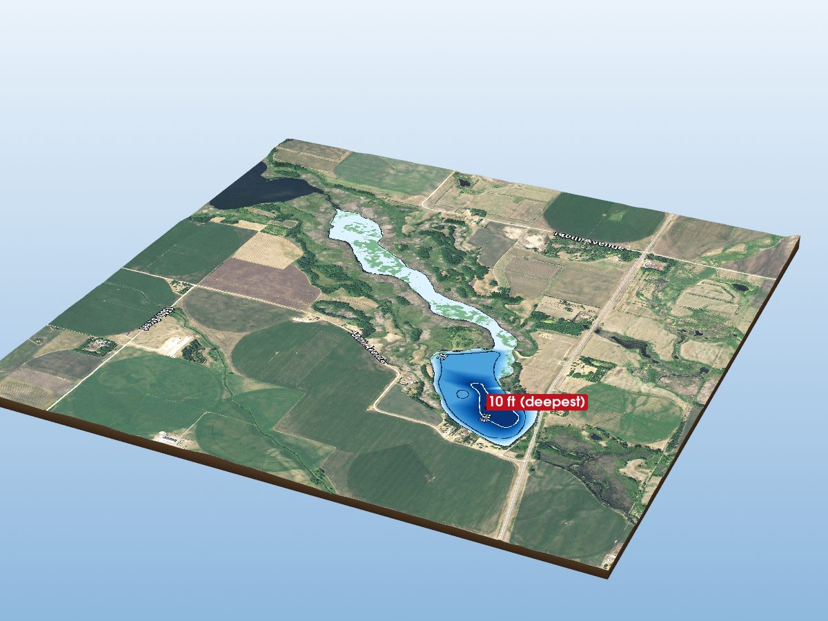 Depth map of Westport Lake
