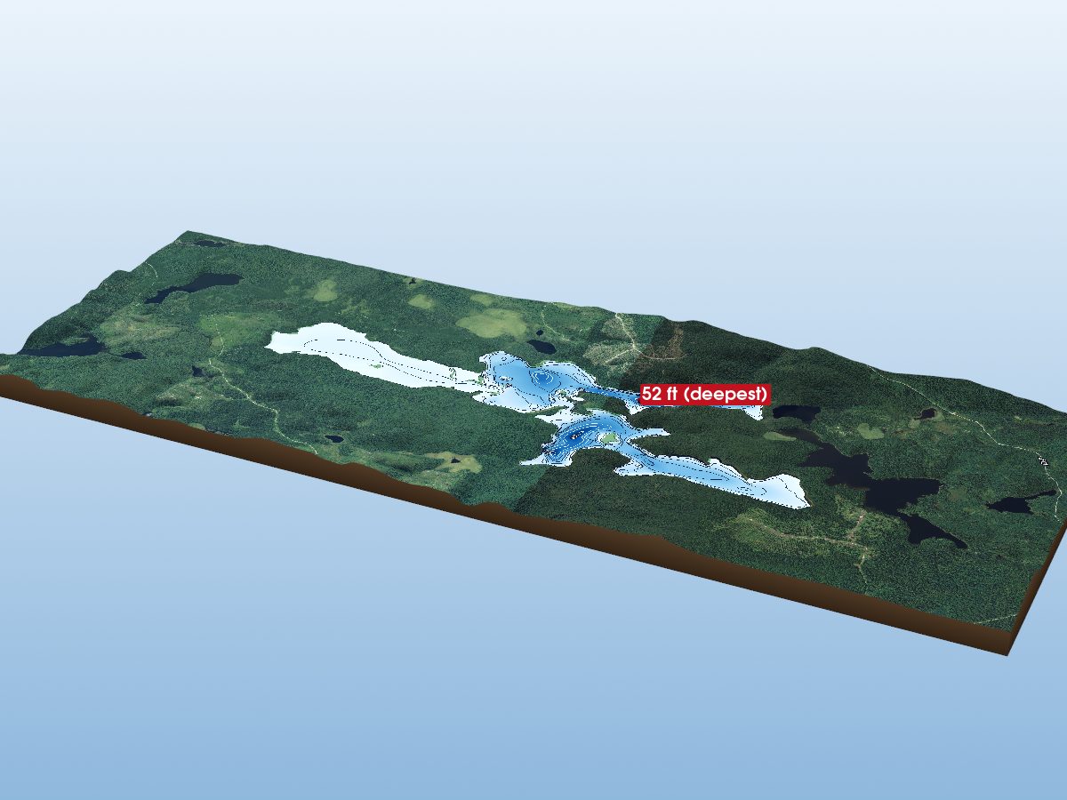 Depth map of Whalsom Lake