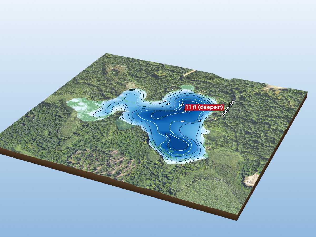 Depth map of Wheeler Lake