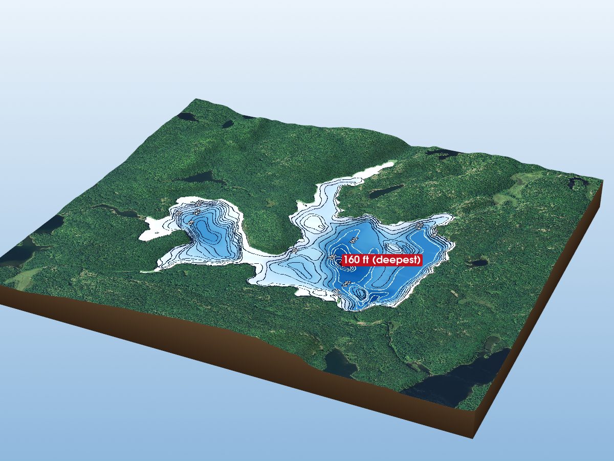 Depth map of White Bear Lake
