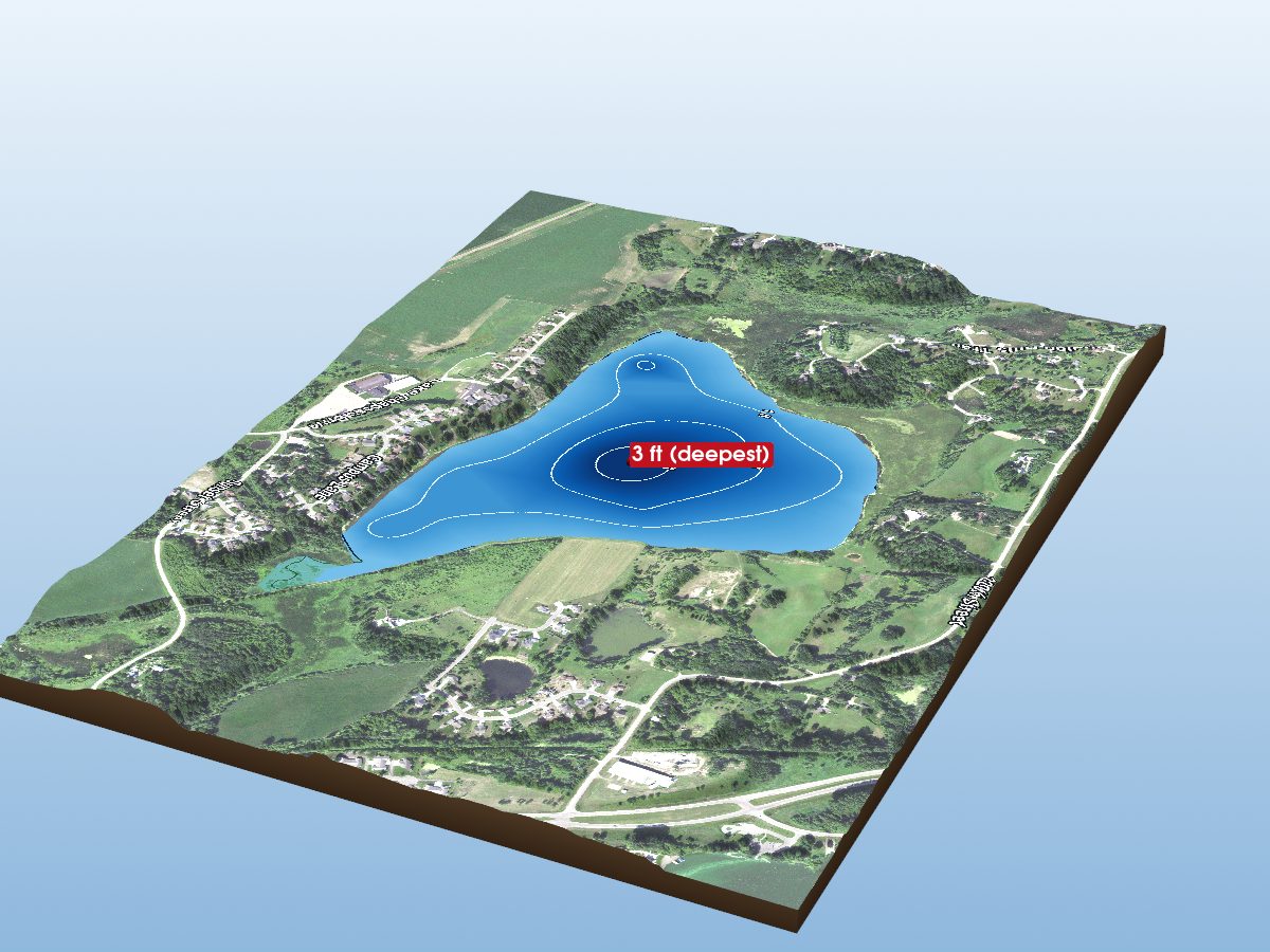 Depth map of White Lake