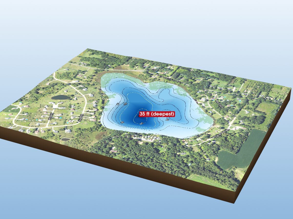 Depth map of White Lake