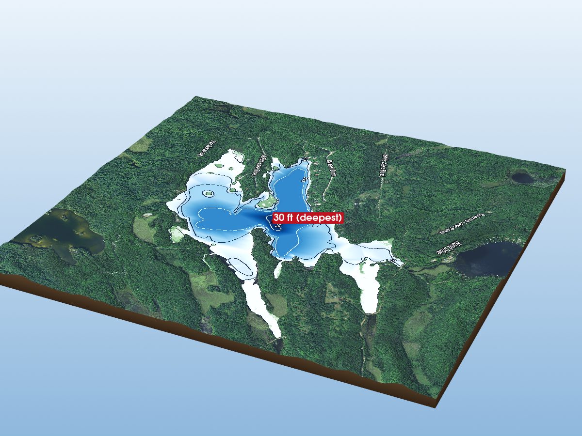 Depth map of White Lake