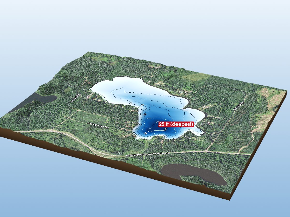 Depth map of White Lake