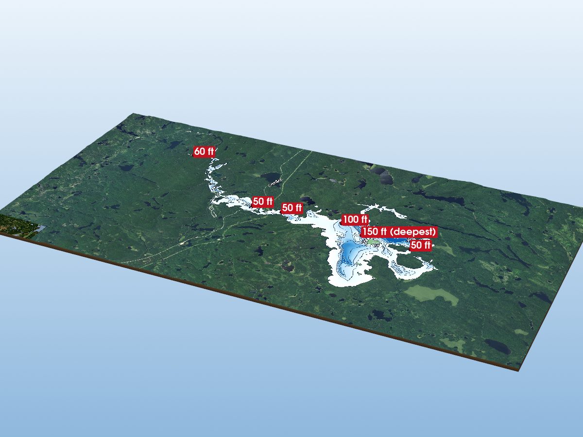 Depth map of White Lake