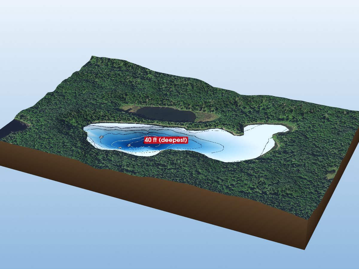 Depth map of Whopper Lake
