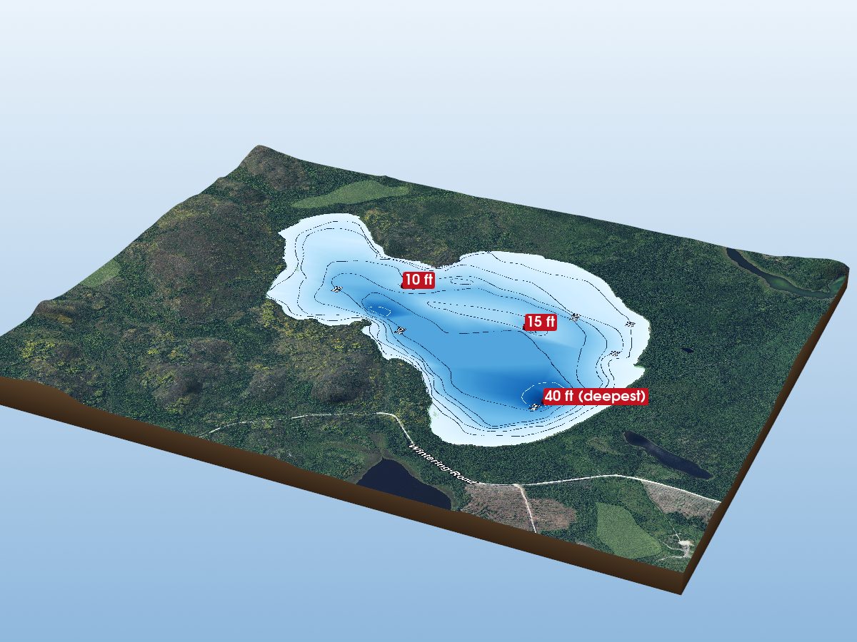 Depth map of Wig Lake