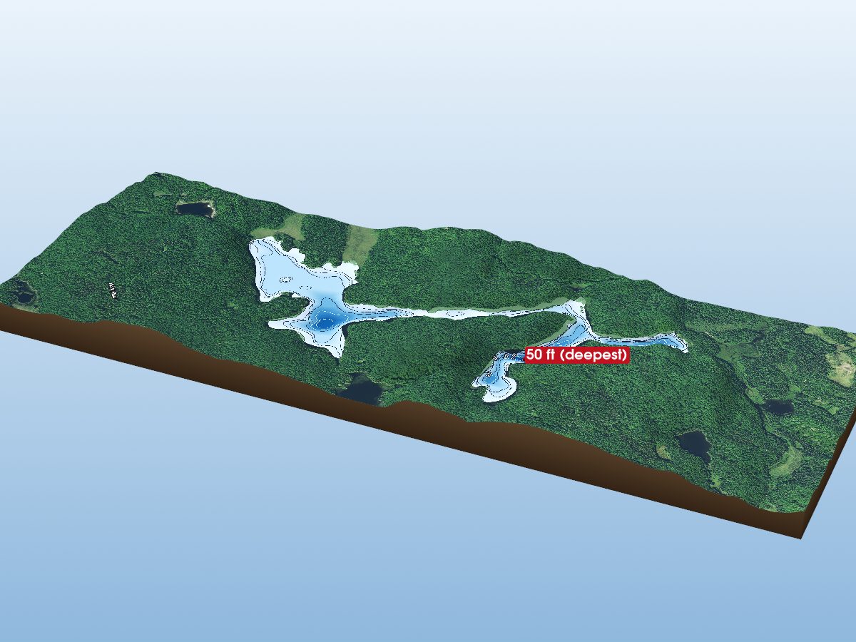 Depth map of Wildcat Lake