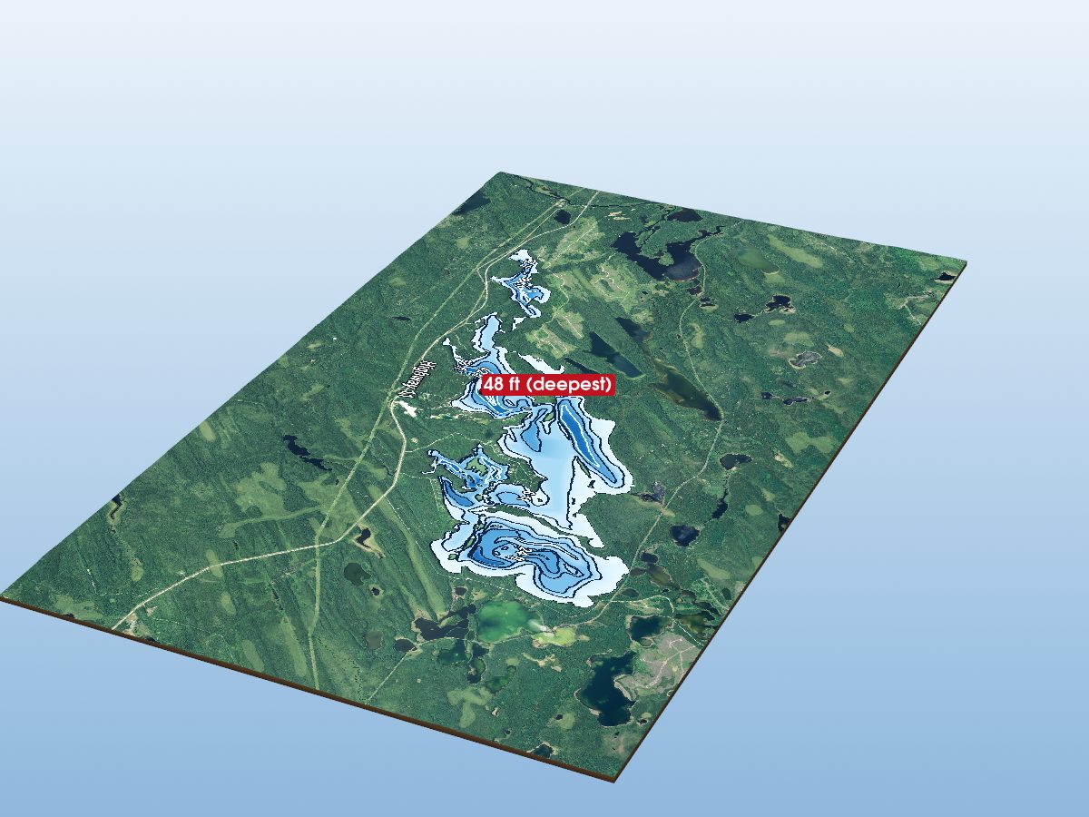 Depth map of Wildgoose Lake