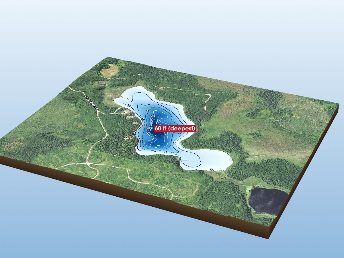 Depth map of Wilson Lake