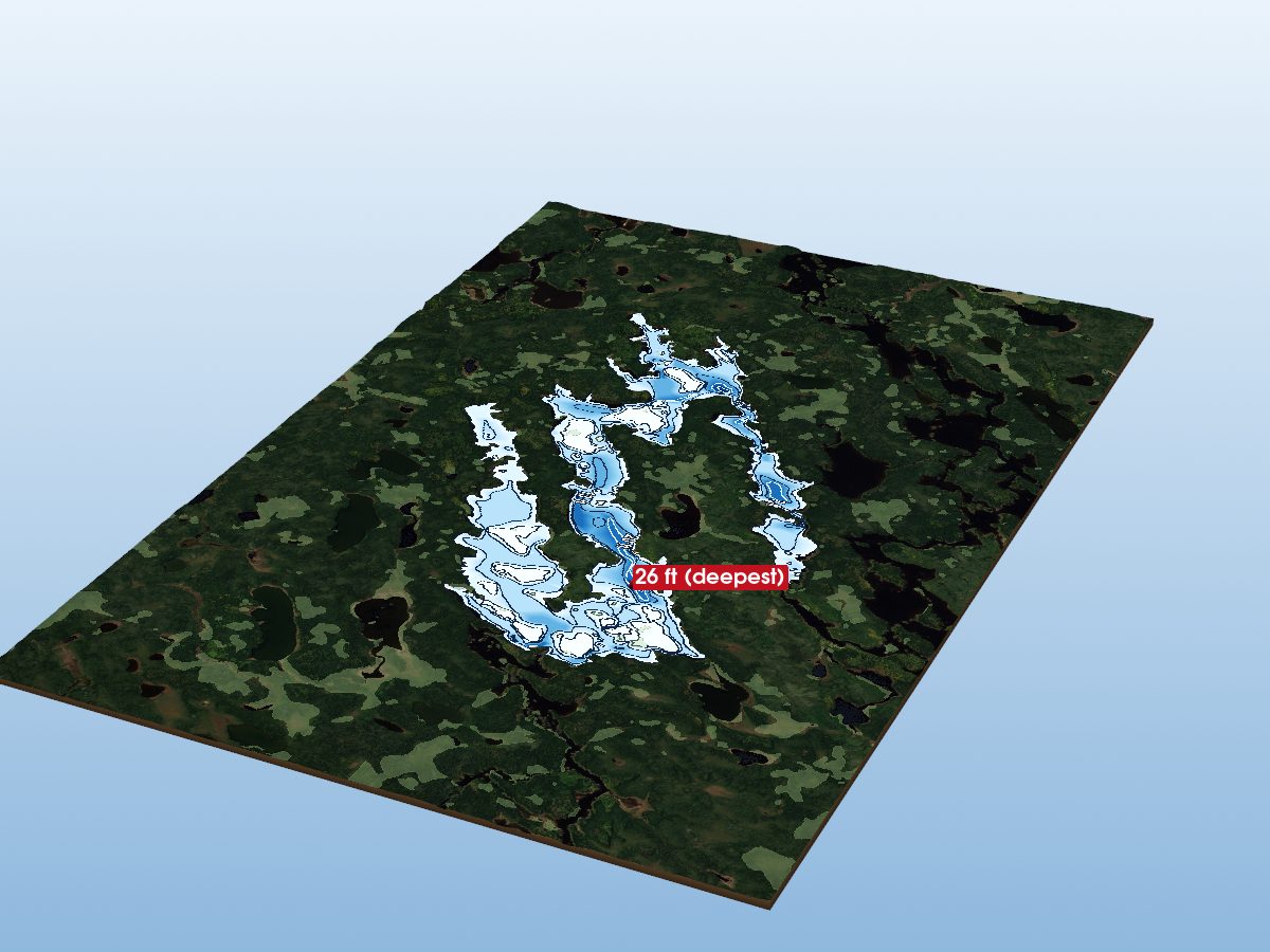Depth map of Windsor Lake
