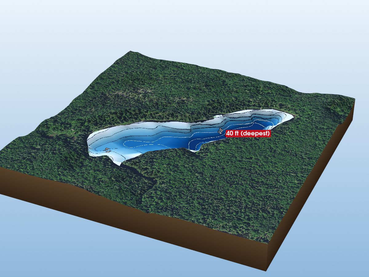 Depth map of Wine Lake