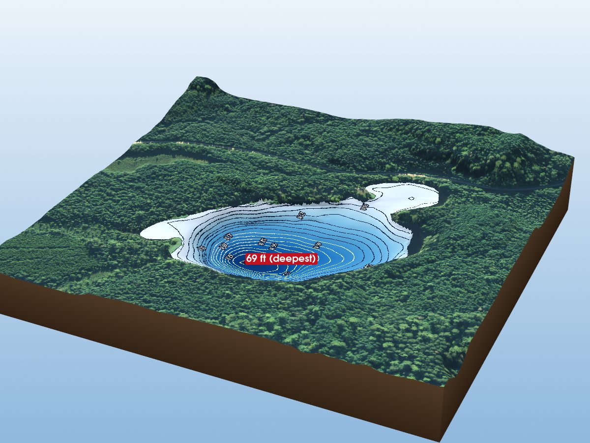 Depth map of Winkler Lake 43
