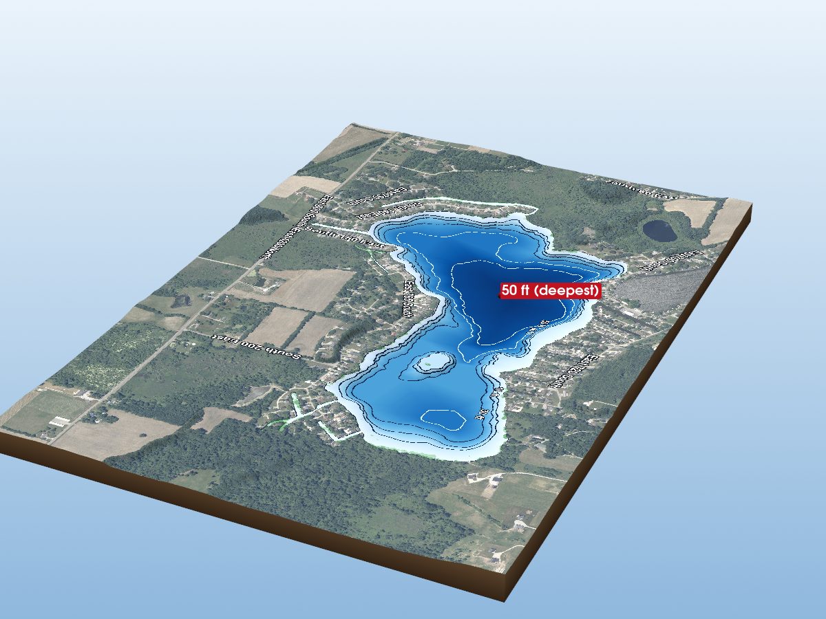 Depth map of Witmer Lake