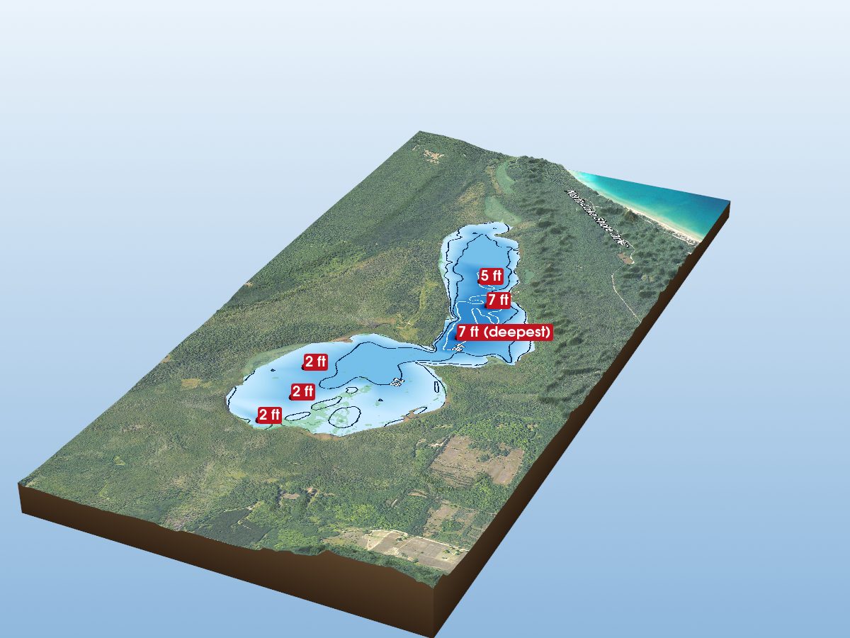 Depth map of Wycamp Lake