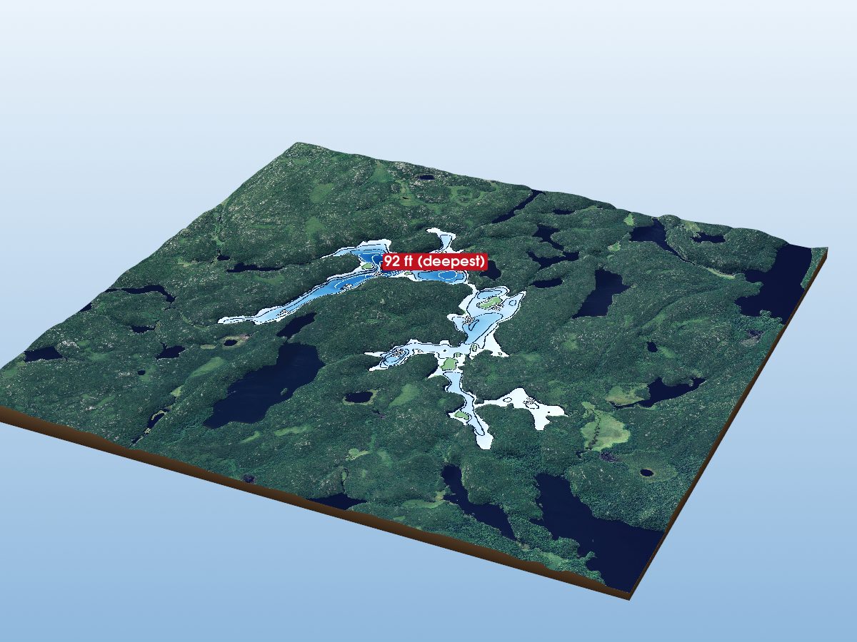 Depth map of Wyder Lake