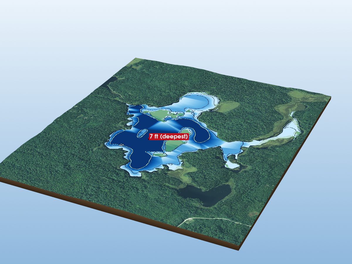 Depth map of Yeo Lake